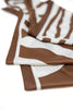 Wild Horizon Oversized Vintage Brown Zebra Print Scarf
