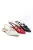 Fashion Week Strappy Pointed Toe Slingback Flats