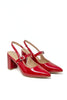 Heavenly Steps Mary Jane Strap Slingback Block Heels