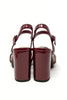 Heartbreaker Open Toe Criss Cross Block Heels