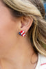 Made with Love American Flag Heart Earrings