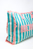 Beach Striped Tote Bag