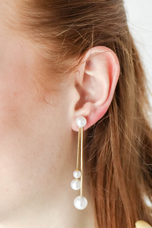 Moon River Pearl Drop Earrings