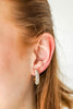 Playful Poise Crystal Hoop Earrings