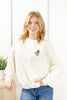 Bon Voyage Embroidered Crew Neck Sweatshirt