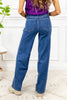 High Rise Dark Wash Wide Leg Jeans