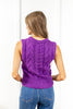 What's On Your Mind Cable Knit Vest