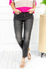 Mid Rise Tummy Control Slim Jeans