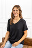 *DOORBUSTER* Luxe Layer Short Sleeve V-neck Top