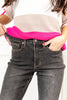 Mid Rise Tummy Control Slim Jeans