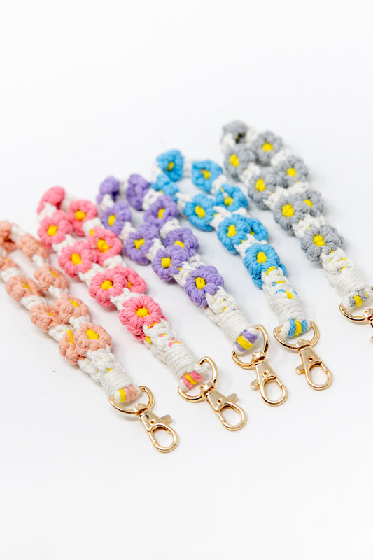Daisy Wristlet Keychain