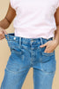 Keep It Sweet Adjustable Fit Wide Leg Jeans