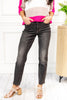 Mid Rise Tummy Control Slim Jeans