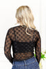 Shadow Play Ribbon Mesh Top