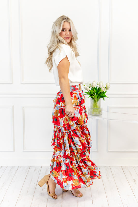 Dream On Tiered Maxi Skirt