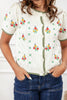 Picking Wildflowers Embroidered Sweater Cardigan