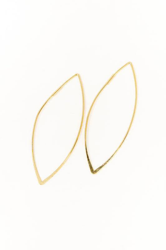 Kayla Oval Hoop Earrings