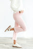 Bubblegum Blues Light Pink Crop Flare Vervet Jeans