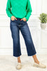 High Rise Cropped Wide Leg Jeans