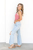 Bad Reputation Distressed Crop Flare Jeans