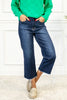 High Rise Cropped Wide Leg Jeans