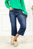 High Rise Cropped Wide Leg Jeans