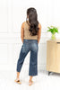 Country Dawn Tummy Control Wide Crop Judy Blue Jeans