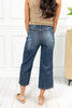 Country Dawn Tummy Control Wide Crop Judy Blue Jeans