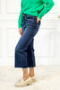 High Rise Cropped Wide Leg Jeans