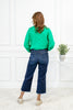 High Rise Cropped Wide Leg Jeans