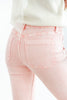 Bubblegum Blues Light Pink Crop Flare Vervet Jeans