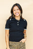 The Polo Luxe Collared Knit Top