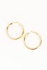 Timeless Radiance 14K Dipped Hoop Earrings