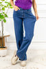 High Rise Dark Wash Wide Leg Jeans