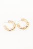 Twist Kisses Hoop Earrings