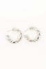 Twist Kisses Hoop Earrings