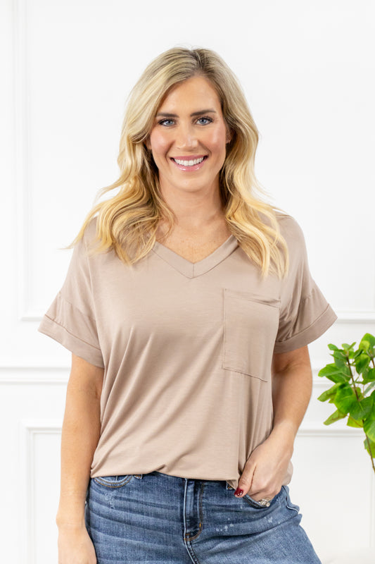 Wisteria Lane Relaxed V-Neck Top