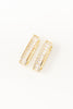 Shimmer Bar Huggie Earrings