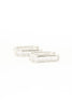 Shimmer Bar Huggie Earrings