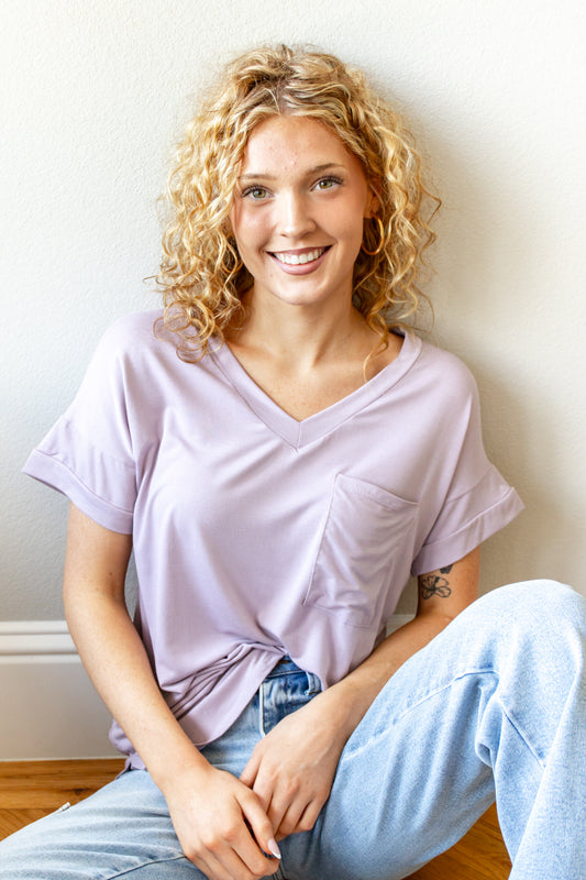 Wisteria Lane Relaxed V-Neck Top