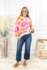 Vintage Bloom Retro Floral Sweater