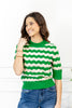 Shoreline Sweetness Short Sleeve Sweater