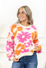 Vintage Bloom Retro Floral Sweater