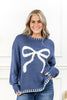 Coquette Girly Knit Bow Sweater