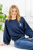 Bon Voyage Embroidered Crew Neck Sweatshirt