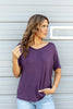 *DOORBUSTER* Luxe Layer Short Sleeve V-neck Top