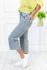 Getaway Girl Tummy Control Wide Crop Judy Blue Jeans