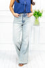 Faded Dream Tummy Control Wide Leg Judy Blue Jeans