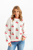 Tart & Trendy Cherry Sweater