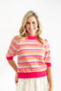 Vibrant Vibes Short Sleeve Sweater